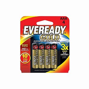 Pilha 1,5v Aaax4 Comum Eveready C/4pc