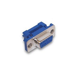 Conector Db9f Femea Cabo Plano 9v Azul