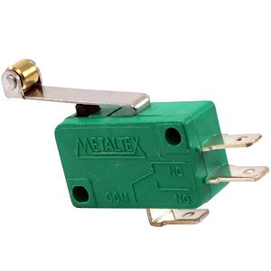 CHAVE MICRO SWITCH 10A COM HASTE 30MM+ROLDANA METALTEX NSO-060