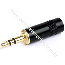 Plugue P2st Gold Metal Branco Tblk F-4mm