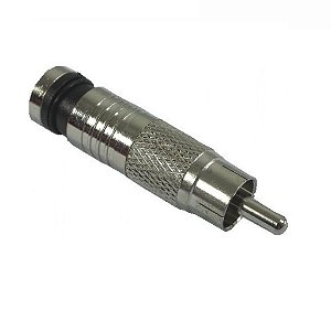 Conector Rca Rg59 Compresao Metal