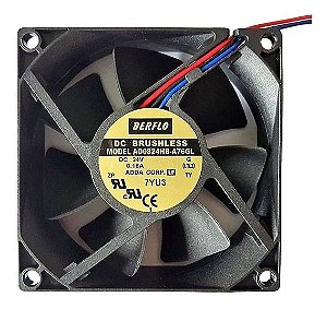 Ventilador 24v 80x80x38mm Nylon 3f Rol