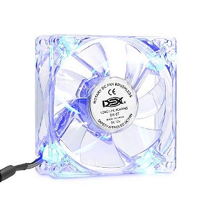 Ventilador 12v 80x80x25mm 3f Rol Led Az