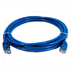 Cabo Patchcord Cat5e 5mt Azul F6883