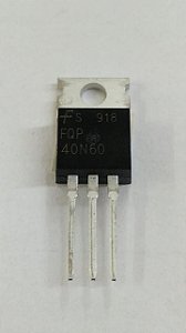 Transistor Mtp40n60 Fet 40a Met To220 Pq F3092b