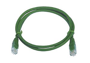 Cabo Patchcord Cat5e 3mt Verde Rtk