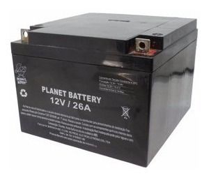 Bateria Selada 12v 26ah Planet No-break Ver10335 16x18x12
