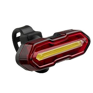 Lanterna Led Bike Farol+trazeira Vm/br Recarreg Multilaser