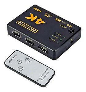 Comutador(g)hdmi 3x1 C/controle 1080p F37245b