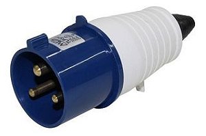 Plugue Ac 2p+t 16a Macho P/cabo Pp Azul Mtx