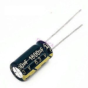 CAPACITOR ELETROLITICO 1800MFX6,3V 105G 10X16