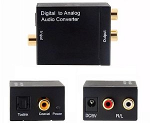 Conversor(g)optico X Analog Rca-fem Ativo F24826bb