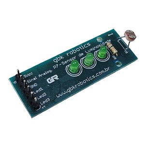 MODULO SENSOR LUZ LDR COM 3 LEDS P7