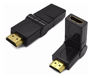 Adap Hdmi-f X Hdmi-m 180gr 2.0 Fixo 5cm