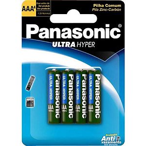 Pilha 1,5v Aaax4 Panasonic/gp Comum C/4pcs