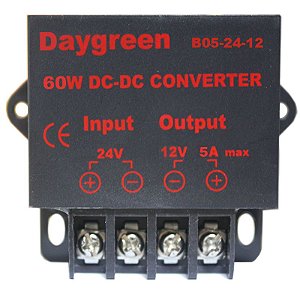 Conversor Dc/dc 24v P/12v 5a 60w C/duas Abas Fix