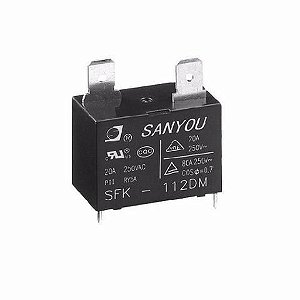 Rele 12vdc 20a 4t+2t Ar Cond Sanyo F72770b