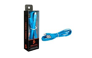 Cabo(g)usb A-m V8 1,2m Flat Azul 10mm