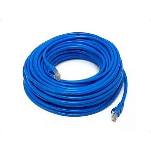 Cabo Patchcord Cat5e 30mt Azul Rj45 Fnb