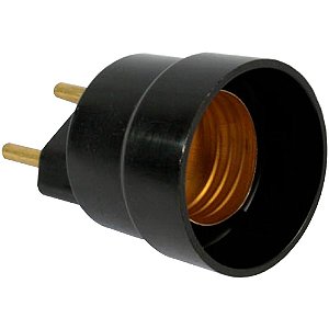 Soquete Lampada E27 P/tomada 150w Pt Ilu