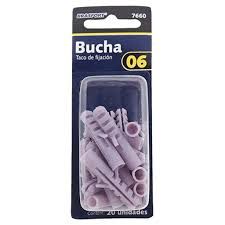 Bucha 6mm Pde Poliprop Blister 20pcs