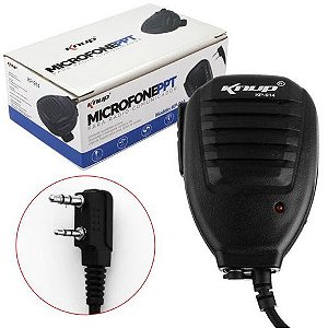 Microfone Ptt Radio Comunicador P2st+p1s