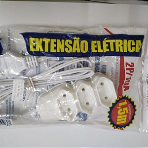 Extensao 1,5mt 3tom 3p Paral 18awg Br