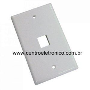 Espelho C/keistone Rj45x1 Cat3 Branco