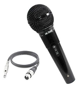 Microfone Mao Leson Mc100 Vk Prata C/cab