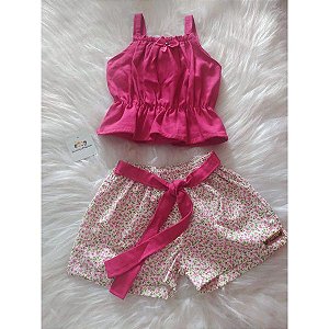 Conjunto Blusa e Short  Menina Feminino Infantil