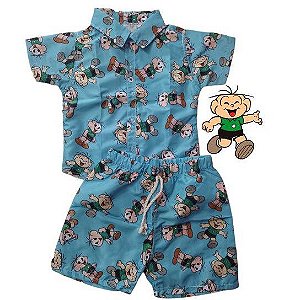 Conjunto Cebolinha Roupa Festa Mauricinho Menino Infantil