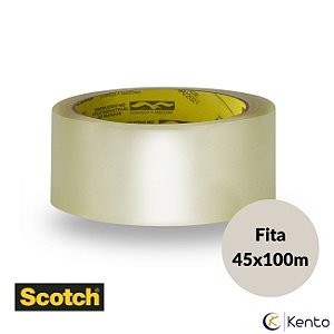 Fita para Empacotamento Transparente 45x100m Scotch - 3M