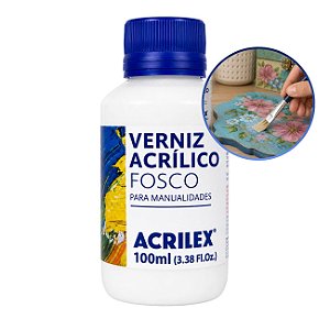 Verniz Acrílico Fosco 100ml Transparente - Acrilex