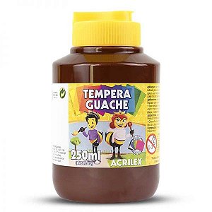 Tinta Tempera Guache 250ml Marrom - Acrilex