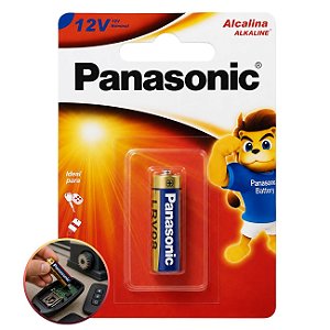 Bateria 12V Alcalina Panasonic LRV08-1B Alta Performance para Controles e Alarmes