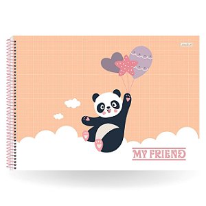 Caderno para Desenho Panda - 20X28cm