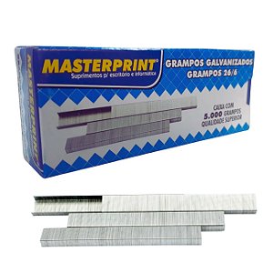 Grampo p/ Grampeador Galvanizado 26/6 C5000 Masterprint