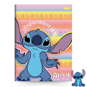 Caderno Brochura 80fls Capa Dura Stitch 2025 Foroni CP2