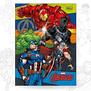 Caderno Brochura 80 folhas Capa Dura Avengers 2025 Tilibra CP2