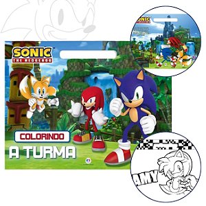 Livro Infantil para Colorir Sonic - Ciranda Cultural