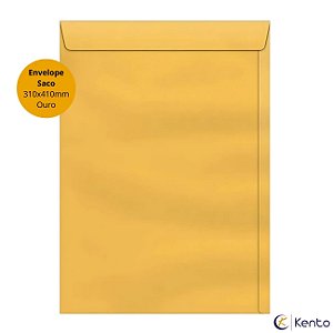 Envelope Saco Kraft Ouro 310x410 80g Unidade - Foroni