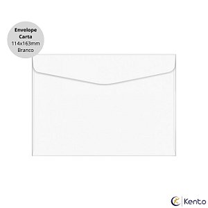 Envelope Carta Branco 114x163mm 80g Unidade - Foroni