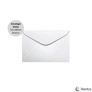 Envelope Visita Branco 72x108mm  80g Unidade - Scrity