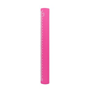 Régua 30cm Acrílico Neon Rosa Maxcril