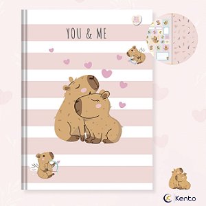 Caderno Brochura 80fls Capa Dura Capivara Capycuties 2026 São Domingos / Animativa