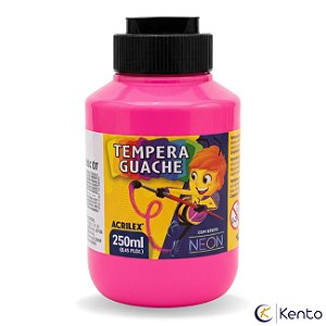Tinta Tempera Guache 250ml Neon Maravilha Rosa Pink - Acrilex