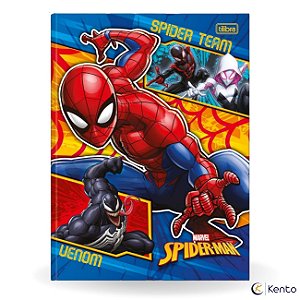 Caderno Brochura 80 Folhas Capa Dura Spider Man 2026 Homem Aranha Tilibra