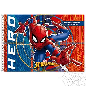 Caderno de Desenho Spider Man Homem Aranha Capa Dura 2026 80fls Tilibra