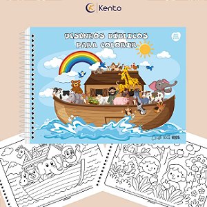 Livro de Colorir Espiral Capa Dura 48 folhas Cristo Kids São Domingos / Animativa