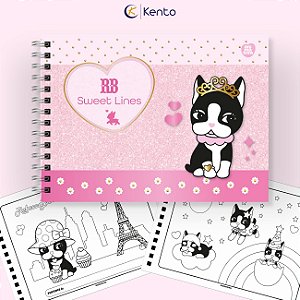 Livro de Colorir Espiral Capa Dura 48 folhas Rebecca Bon Bon São Domingos / Animativa